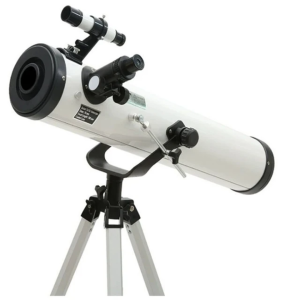 Galileo Telescope 76mm Telescope for Stars Moon and Galaxy Long Distance 76700 Reflector Astronomical, White